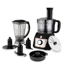 BerlingerHaus Food Processor / Food Chopper 8-in-1 Black Rose Gold - 500W