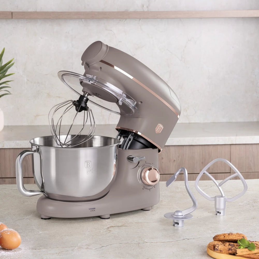 BerlingerHaus Multifunctional Stand Mixer Taupe - 4-in-1 - 1500W