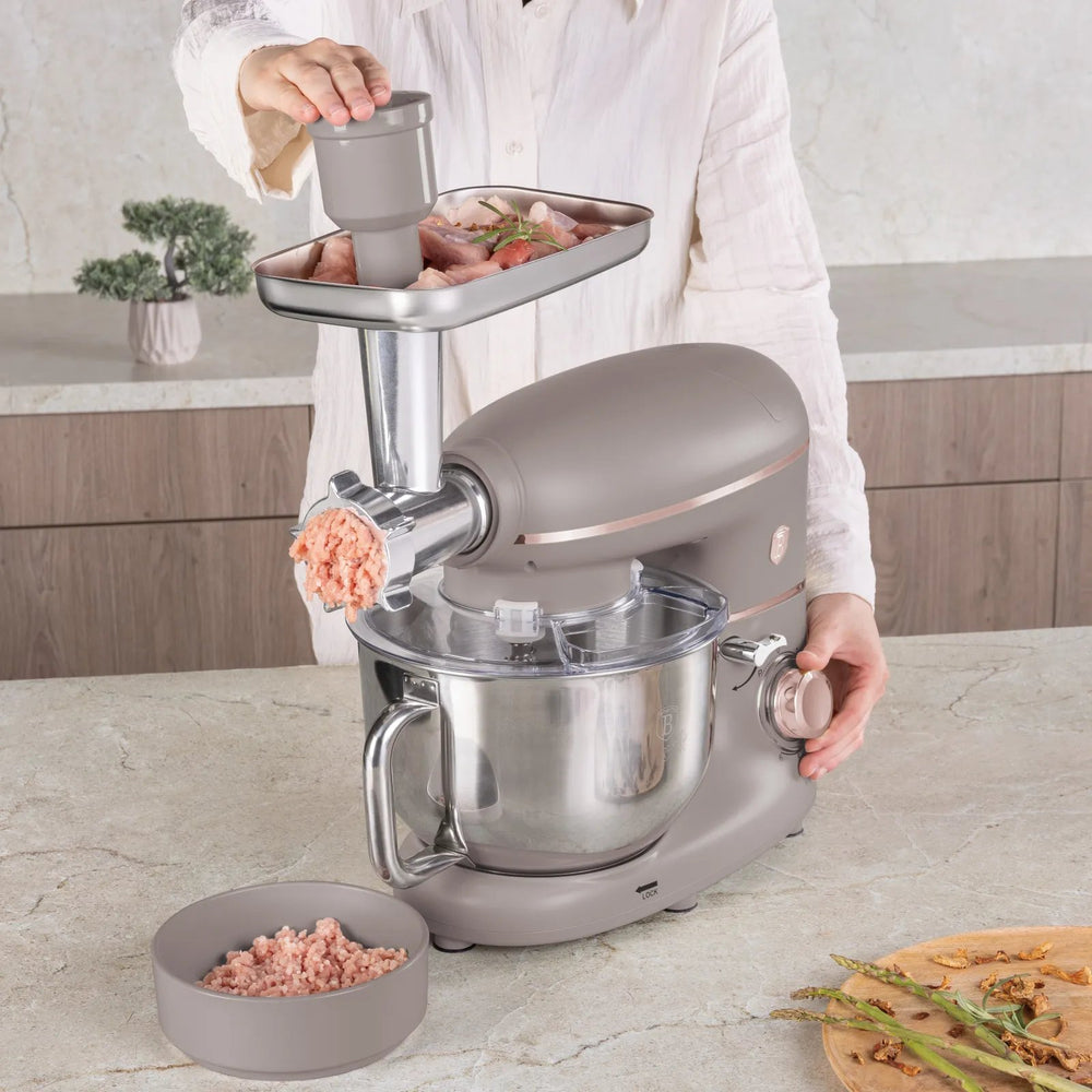 BerlingerHaus Multifunctional Stand Mixer Taupe - 4-in-1 - 1500W