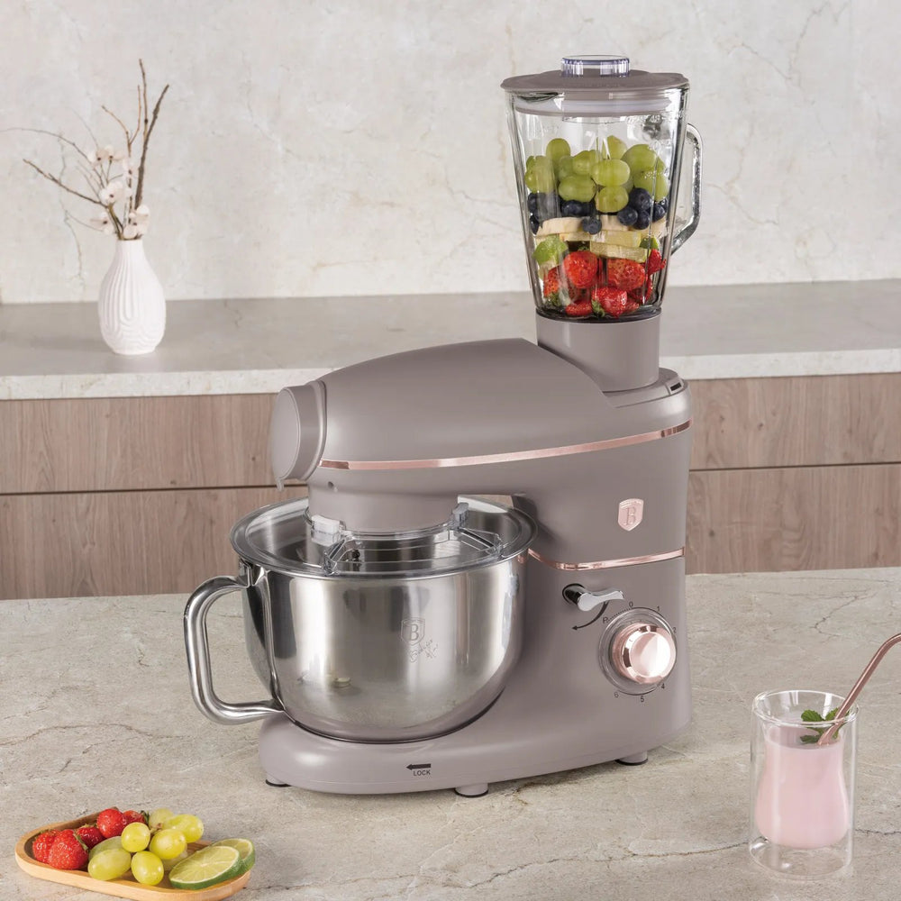 BerlingerHaus Multifunctional Stand Mixer Taupe - 4-in-1 - 1500W