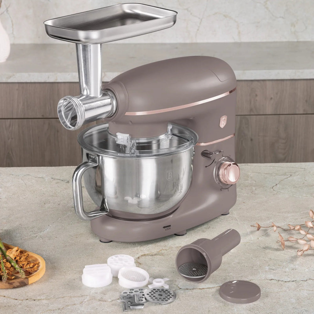 BerlingerHaus Multifunctional Stand Mixer Taupe - 4-in-1 - 1500W