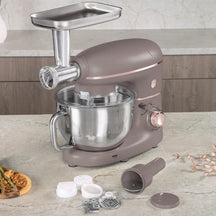 BerlingerHaus Multifunctional Stand Mixer Taupe - 4-in-1 - 1500W