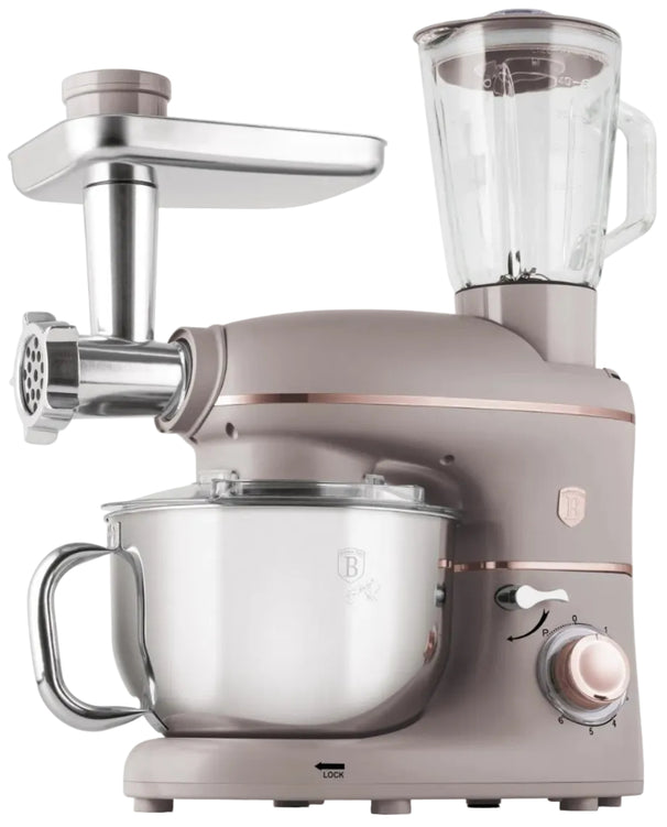 BerlingerHaus Máquina de Cocina Multifuncional Taupe - 4-en-1 - 1500W