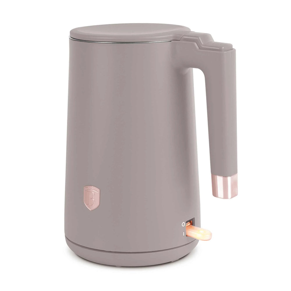 BerlingerHaus Electric Kettle Double-Walled Taupe - 1.7 Liter - 1800W