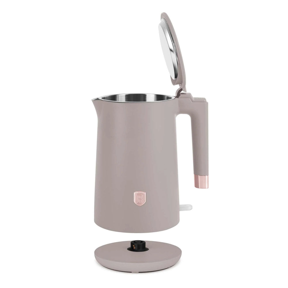 BerlingerHaus Electric Kettle Double-Walled Taupe - 1.7 Liter - 1800W