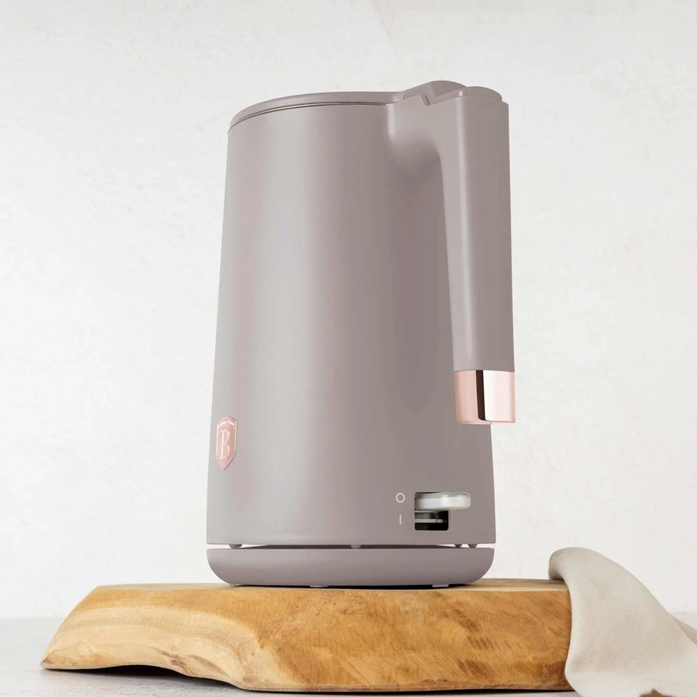 BerlingerHaus Electric Kettle Double-Walled Taupe - 1.7 Liter - 1800W