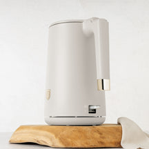BerlingerHaus Hervidor de Agua Doble Pared Mate Crema - 1.7 Litros - 1800W