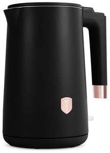 BerlingerHaus Electric Kettle Double-Walled Black Rose Gold - 1.7 Liter - 1800W