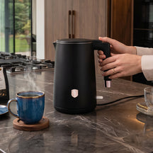BerlingerHaus Electric Kettle Double-Walled Black Rose Gold - 1.7 Liter - 1800W