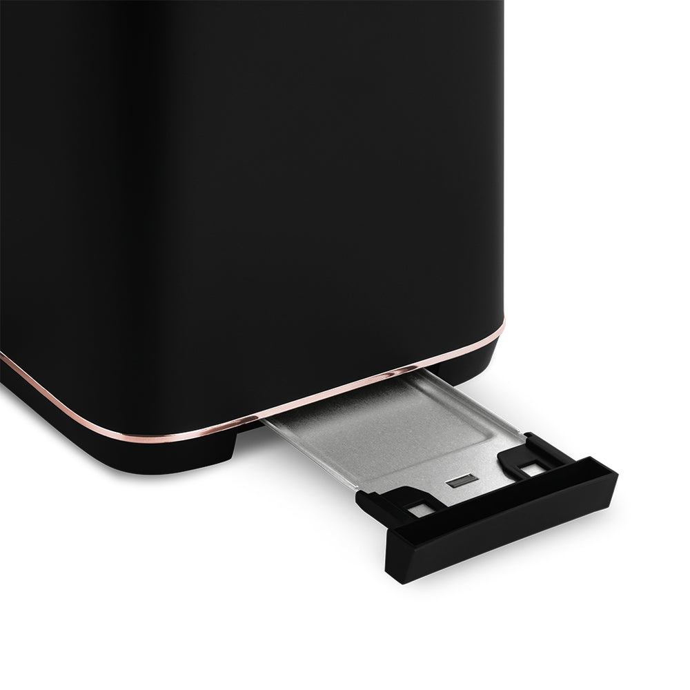 BerlingerHaus Digital Toaster Black Rose Gold - 2 Slots - 870W