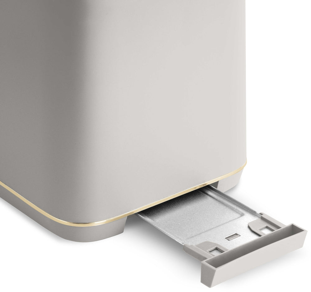 BerlingerHaus Digital Toaster Matte Cream - 2 Slots - 870W