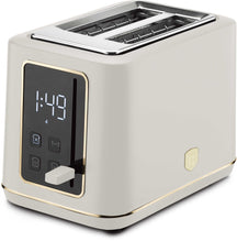 BerlingerHaus Digital Toaster Matte Cream - 2 Slots - 870W