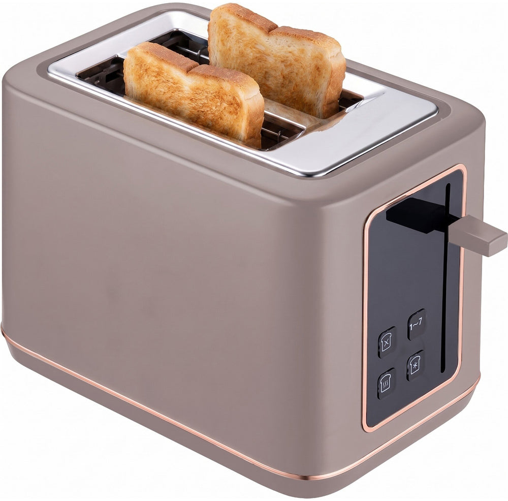 BerlingerHaus Tostadora Digital Taupe - 2 Ranuras - 870W