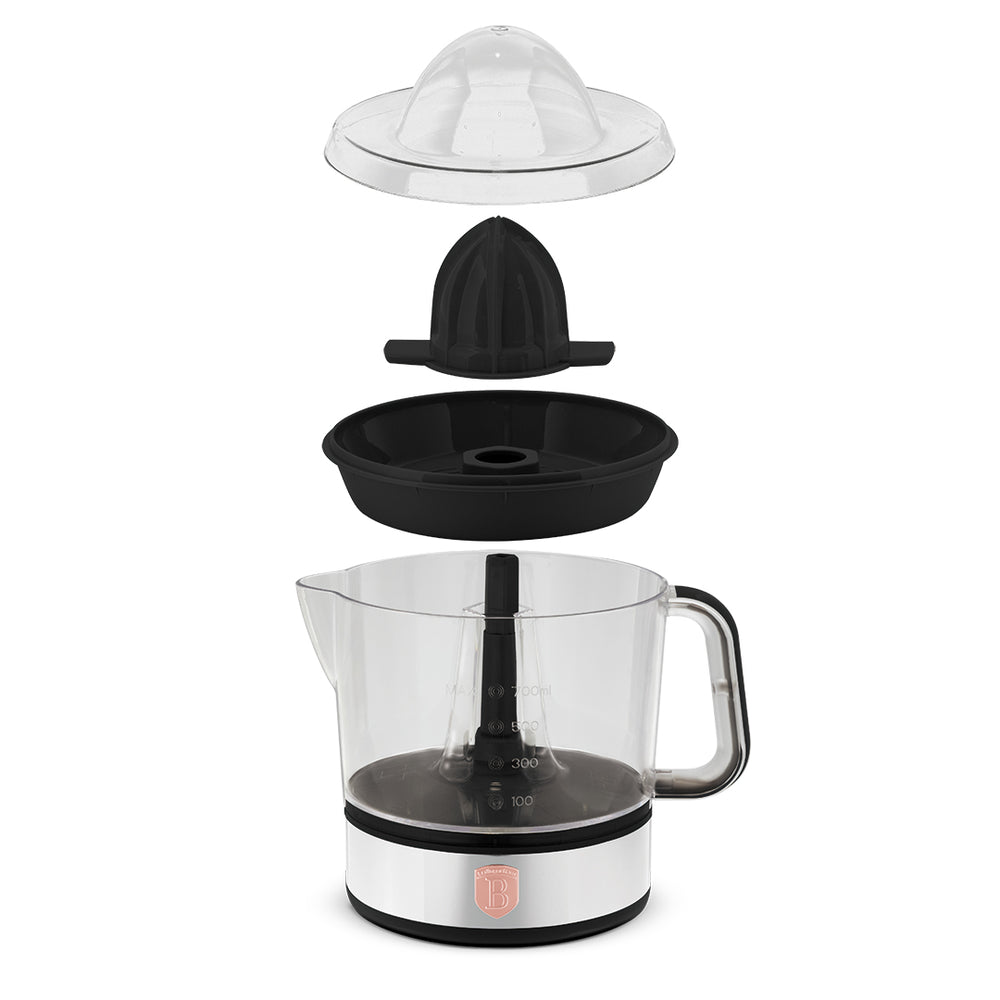 BerlingerHaus Electric Citrus Juicer / Orange Juicer Black Rose Gold - 0.7 L - 40 W