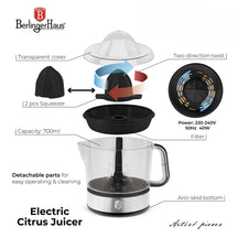 BerlingerHaus Electric Citrus Juicer / Orange Juicer Black Rose Gold - 0.7 L - 40 W