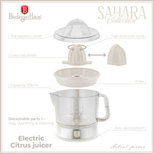 BerlingerHaus Electric Citrus Juicer / Orange Juicer Matte Cream - 0.7 L - 40 W
