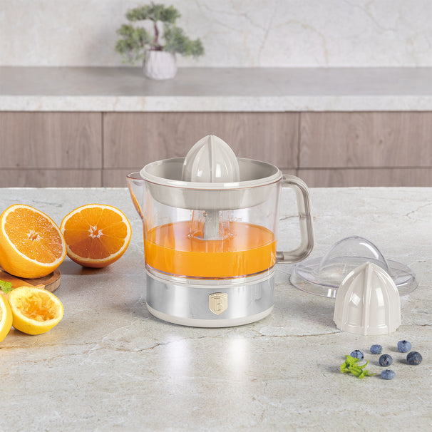 BerlingerHaus Electric Citrus Juicer / Orange Juicer Matte Cream - 0.7 L - 40 W