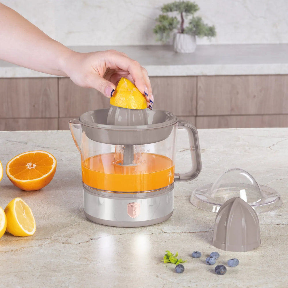 BerlingerHaus Exprimidor Eléctrico de Cítricos / Exprimidor de Naranjas Taupe - 0,7 L - 40 W