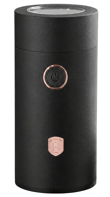 BerlingerHaus Electric Coffee Grinder / Coffee Bean Mill - Black Rose Gold - 150W