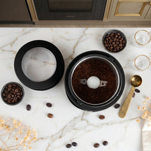 BerlingerHaus Electric Coffee Grinder / Coffee Bean Mill - Black Rose Gold - 150W