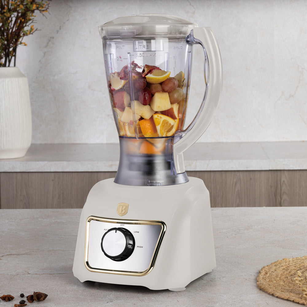 BerlingerHaus Food Processor / Food Chopper 8-in-1 Matte Cream - 500W