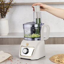 BerlingerHaus Food Processor / Food Chopper 8-in-1 Matte Cream - 500W