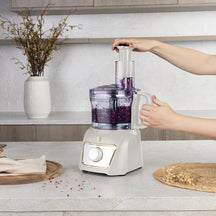 BerlingerHaus Food Processor / Food Chopper 8-in-1 Matte Cream - 500W