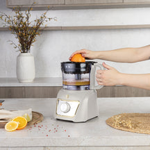 BerlingerHaus Food Processor / Food Chopper 8-in-1 Matte Cream - 500W
