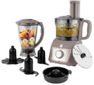 BerlingerHaus Food Processor / Food Chopper 8-in-1 Matte Taupe - 500W