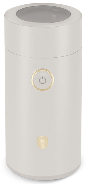 BerlingerHaus Electric Coffee Grinder / Coffee Bean Mill - Matte Cream - 150W