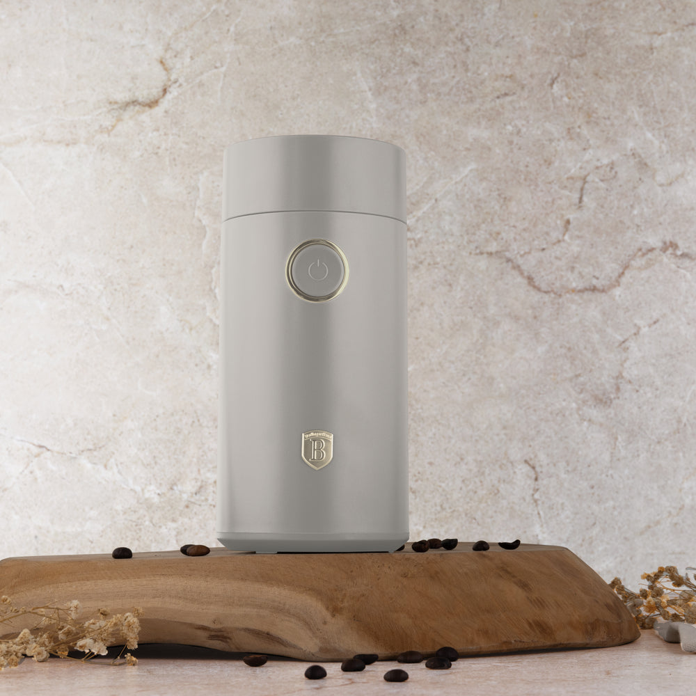 BerlingerHaus Molinillo de Café Eléctrico / Molinillo de Granos de Café - Mat Crème - 150W