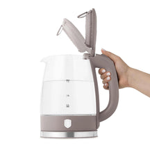 BerlingerHaus Hervidor de Agua de Vidrio Taupe - 1.7 Litros - 2200W