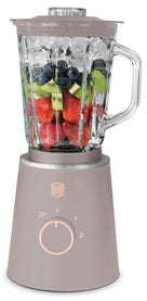 BerlingerHaus Licuadora Taupe - Jarra de Vidrio - 1.5 Litros - 1000W