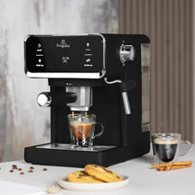 BerlingerHaus Espresso Machine / Piston Machine Digital Matte Black - 3-in-1 - 20 Bar - 1.0 Liter