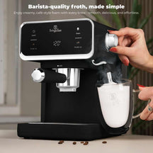 BerlingerHaus Espresso Machine / Piston Machine Digital Matte Black - 3-in-1 - 20 Bar - 1.0 Liter