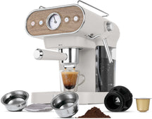 BerlingerHaus Espresso Machine / Piston Machine Digital Matte Cream - 3-in-1 - 20 Bar - 1.02 Liter