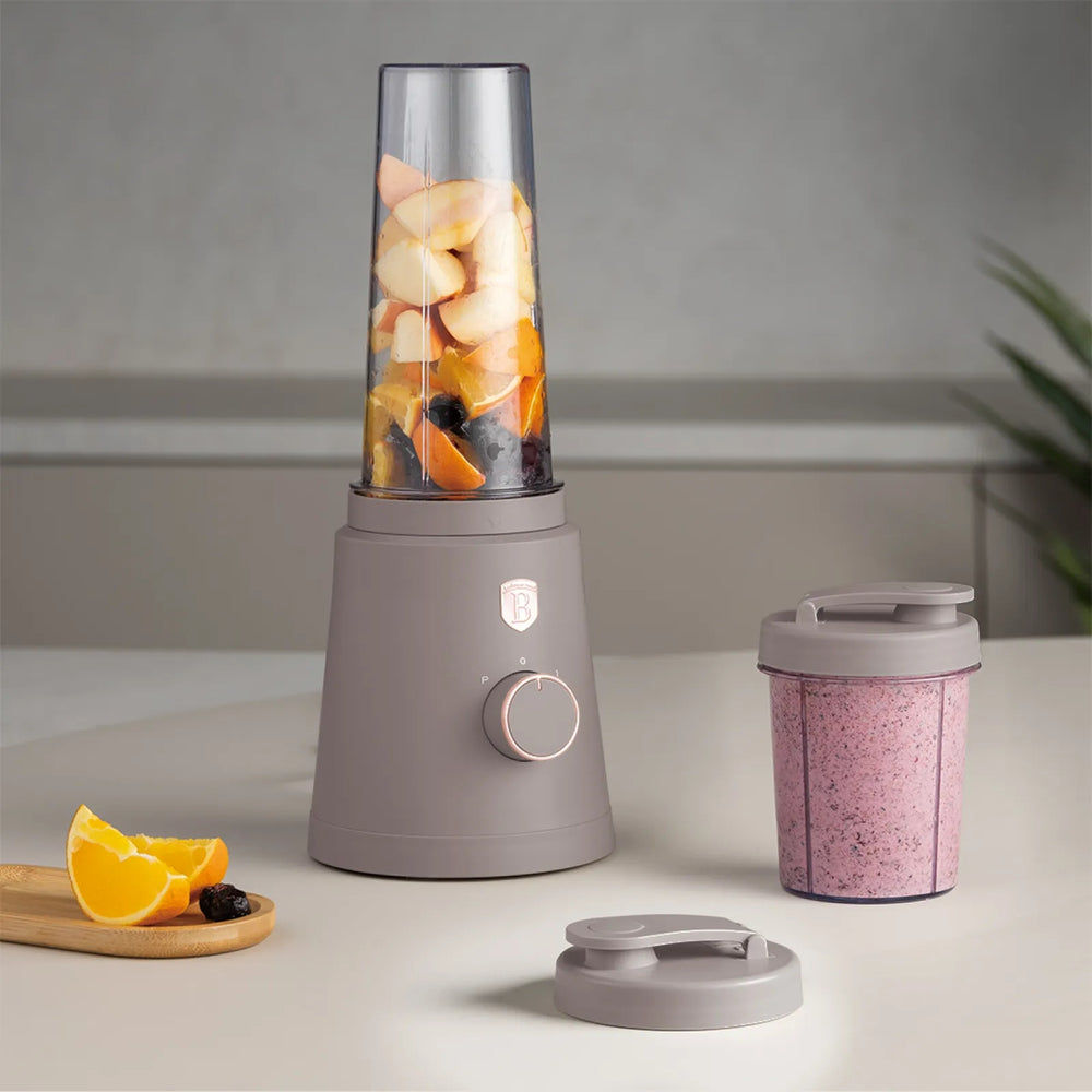 BerlingerHaus Smoothie Blender to Go Taupe - Incluye 2 Vasos - 320W