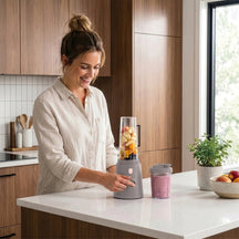 BerlingerHaus Smoothie Blender to Go Taupe - Incluye 2 Vasos - 320W