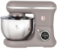 BerlingerHaus Robot de Cocina Taupe - Tazón de Acero Inoxidable 6 Litros - 1500W