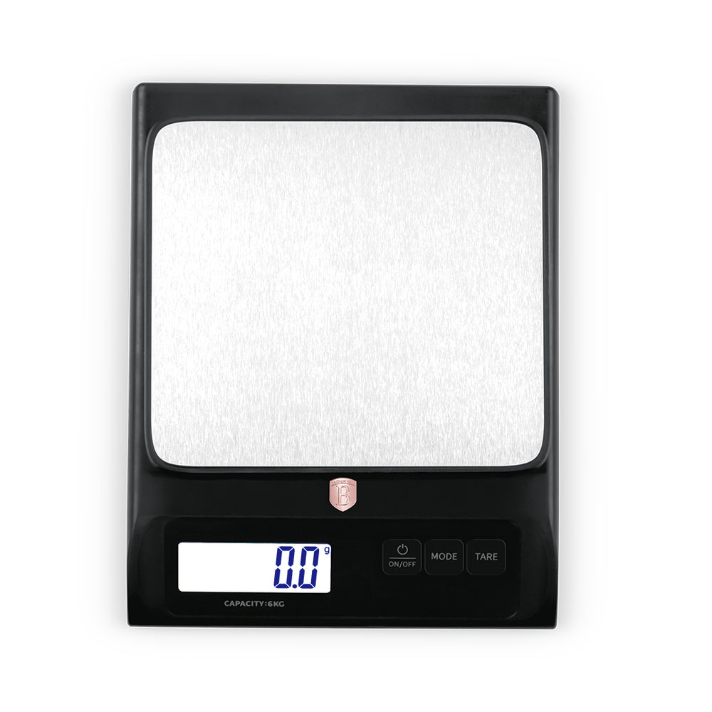 BerlingerHaus Digital Kitchen Scale Black Rose Gold - Maximum 6 kg