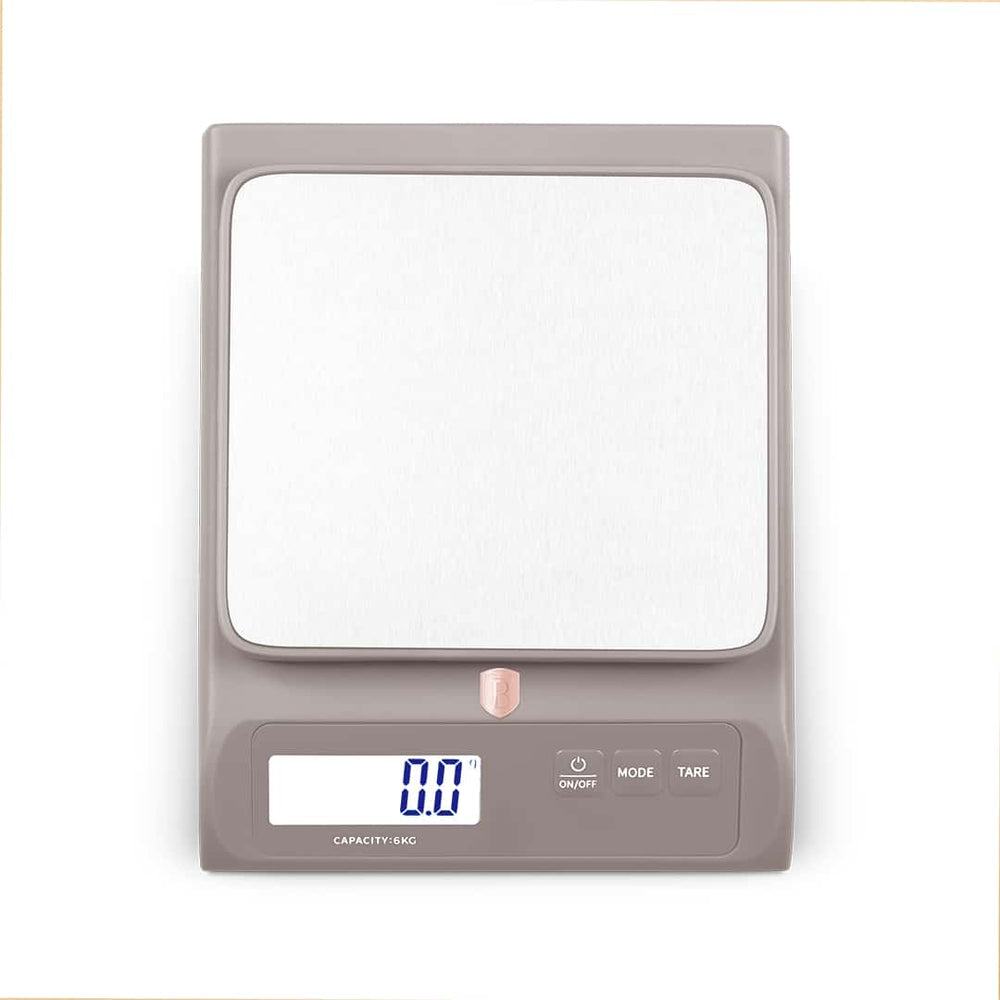 BerlingerHaus Báscula de Cocina Digital Taupe - Máximo 6 kg