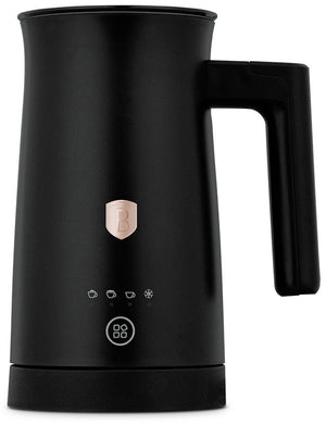BerlingerHaus Electric Milk Frother 4-in-1 Black Rose Gold - 160 ml
