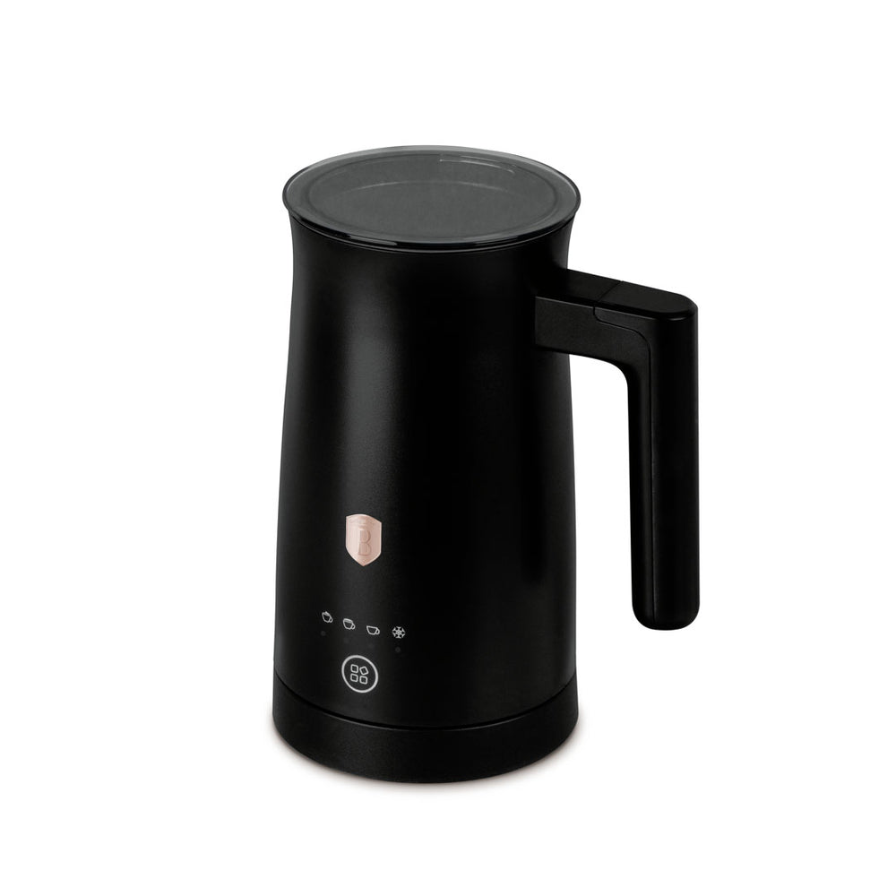 BerlingerHaus Espumador de Leche Eléctrico 4-en-1 Negro Rosado - 160 ml