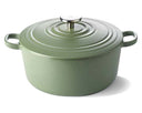 BK Casserole Bourgogne Olive Green Cast Iron ø 24 cm / 4.2 Litres - enamelled non-stick coating