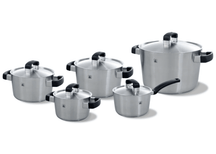 BK Cookware Set Conical Cool Stainless Steel 5-piece - Cooking pots ø 16, 18, 20, 24 cm & Saucepan ø 16 cm