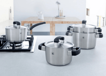 BK Cookware Set Conical Cool Stainless Steel 5-piece - Cooking pots ø 16, 18, 20, 24 cm & Saucepan ø 16 cm