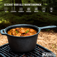 Blackwell Saucepan Cast Iron / Sauce Pan ø 18 cm - 1.5 liters - without non-stick coating