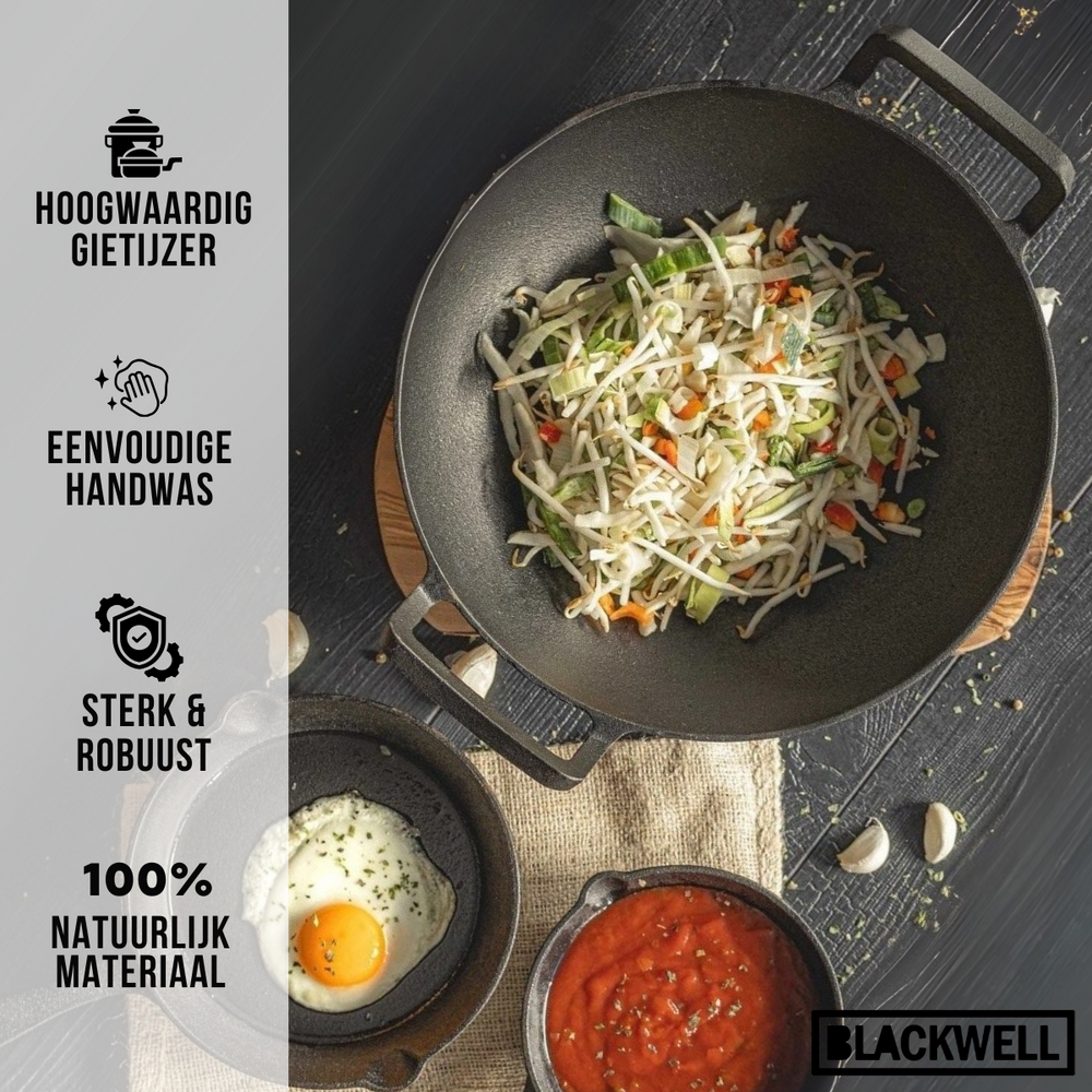 Blackwell pan set cast iron – grill pan 23 x 23 cm