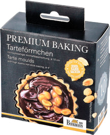 Birkmann Cake Mould / Baking Mould / Quiche Mould with loose base Premium Baking ø 10 x 2 cm - 6 Pieces