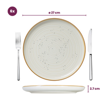 Cosy & Trendy Dinner Plates Baltic Vanilla ø 27 cm - 6 pieces